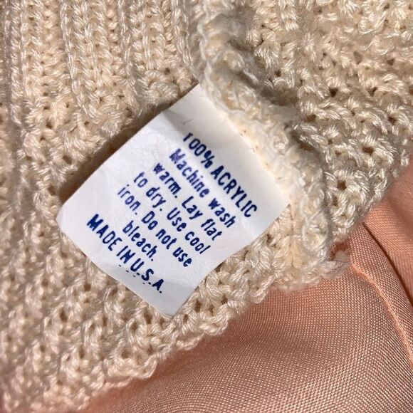 Vintage Pastel Embroidered Pullover Knit Sleeveless Sweater - Picture 15 of 15